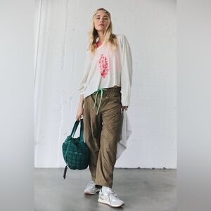 Free People Movement My Time Logo Layer in Tan Cream Combo